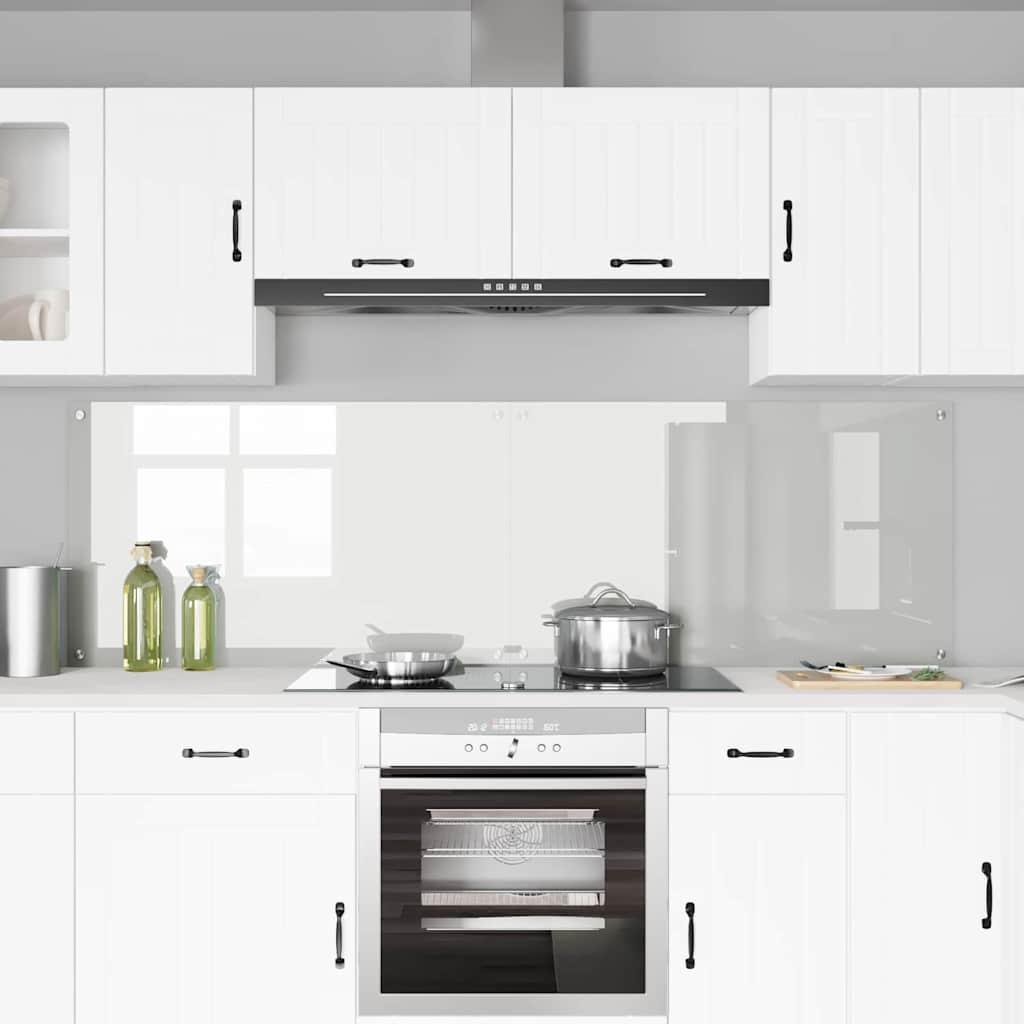 Vidaxl keuken achterwand 2 pcs doorzichtig 100 x 60 cm gehard glas