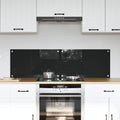 Vidaxl keukenachterwand 2 st zwart 70 x 40 cm gehard glas