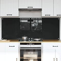 Vidaxl keuken achterwand 2 pcs zwart 80 x 60 cm gehard glas