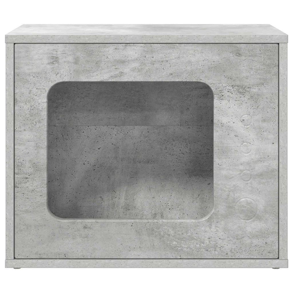 Vidaxl kattenhuis beton 51 x 30 x 42,5 cm bewerkt hout