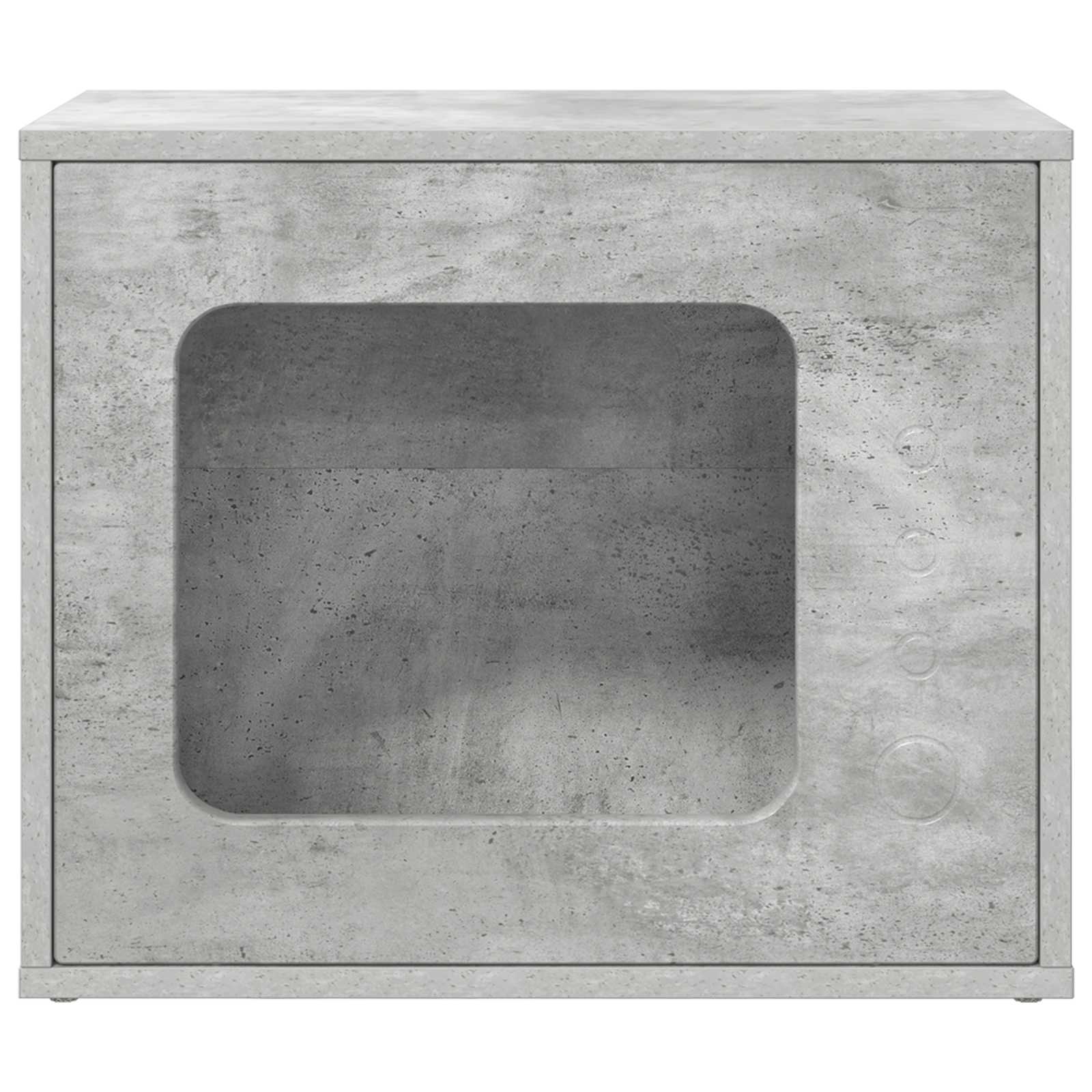 Vidaxl kattenhuis beton 51 x 30 x 42,5 cm bewerkt hout