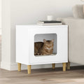 Vidaxl kattenhuis wit 51 x 30 x 52 cm bewerkt hout