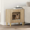Vidaxl kattenhuis sonoma 51 x 30 x 52 cm bewerkt hout