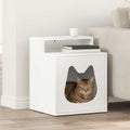 Vidaxl kattenhuis wit 42,5 x 40 x 53,5 cm bewerkt hout
