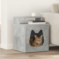 Vidaxl kattenhuis beton 42,5 x 40 x 53,5 cm bewerkt hout