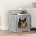 Vidaxl kattenhuis grijs sonoma 42,5 x 40 x 53,5 cm bewerkt hout