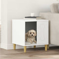 Vidaxl hondenhuis wit 44 x 42 x 49 cm bewerkt hout