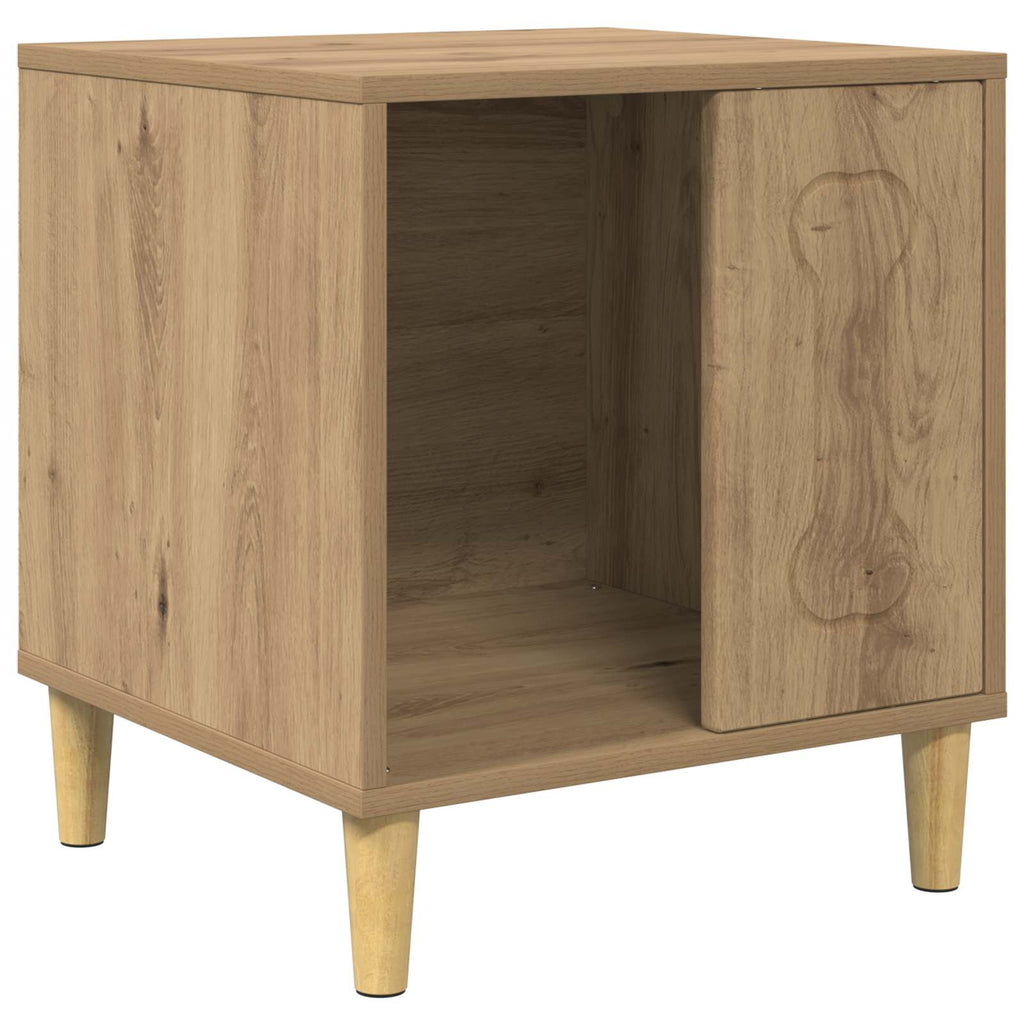 Vidaxl hondenhuis artisanaal eiken 44 x 42 x 49 cm bewerkt hout