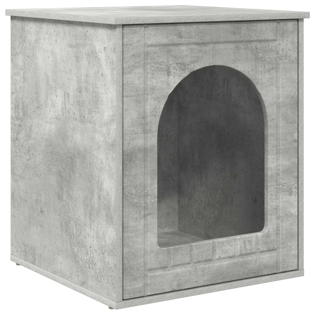 Vidaxl kattenhuis beton 53 x 52 x 62 cm bewerkt hout