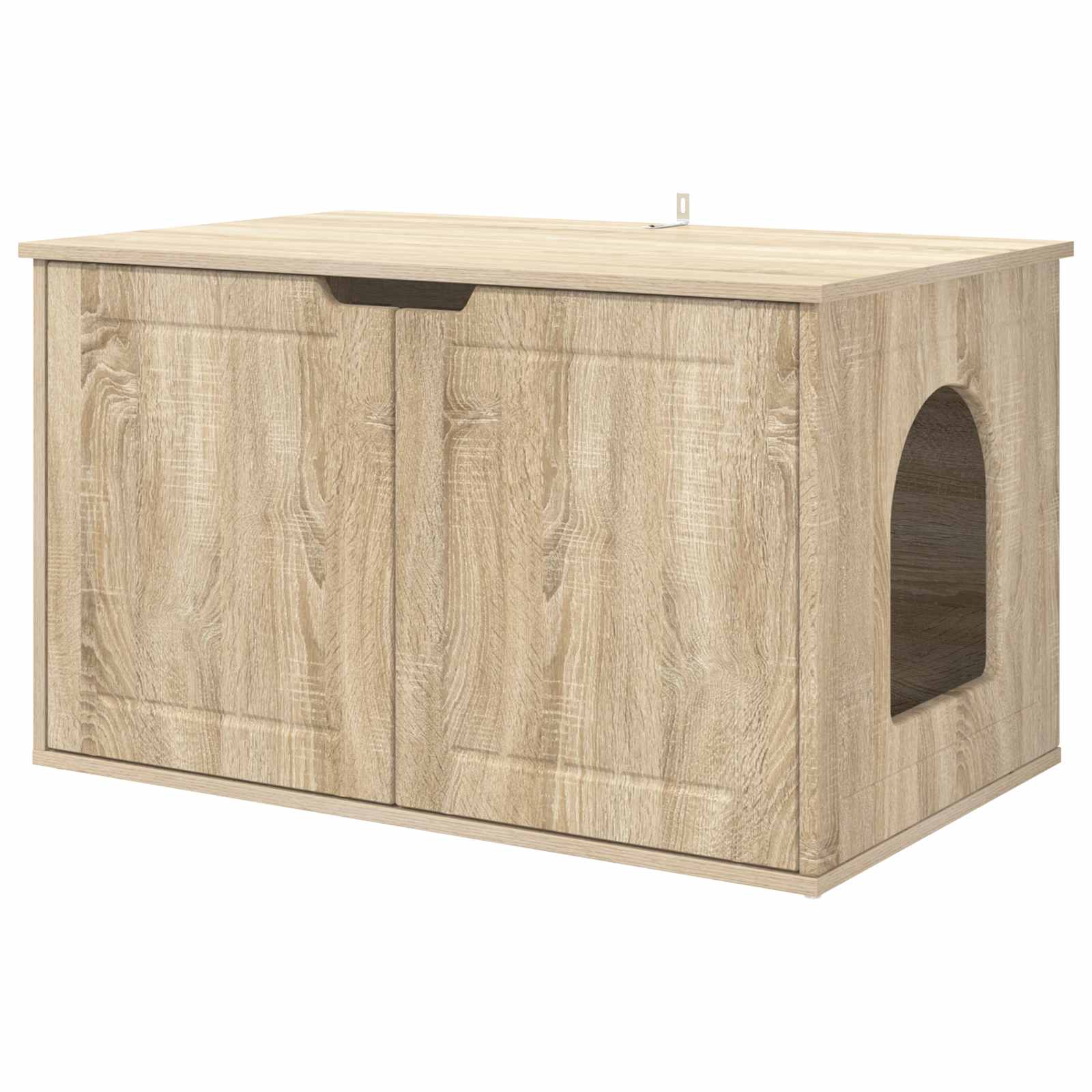Vidaxl kattenhuis sonoma 85 x 55 x 50,5 cm bewerkt hout