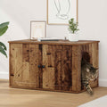 Vidaxl kattenhuis oudhout 85 x 55 x 50 cm bewerkt hout