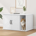 Vidaxl kattenhuis wit 85 x 55 x 50 cm bewerkt hout