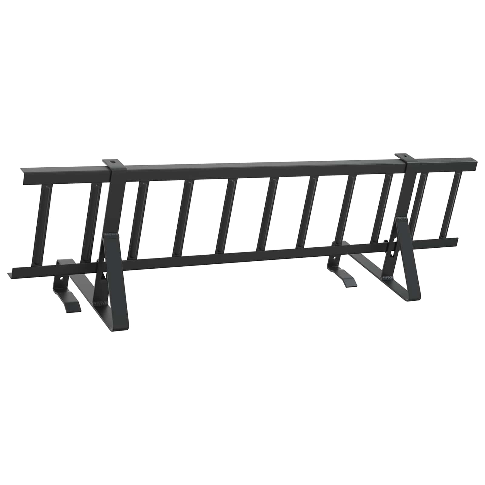 Vidaxl dak sneeuwbeugel zwart 100 x 29,5 x 34,5 cm staal