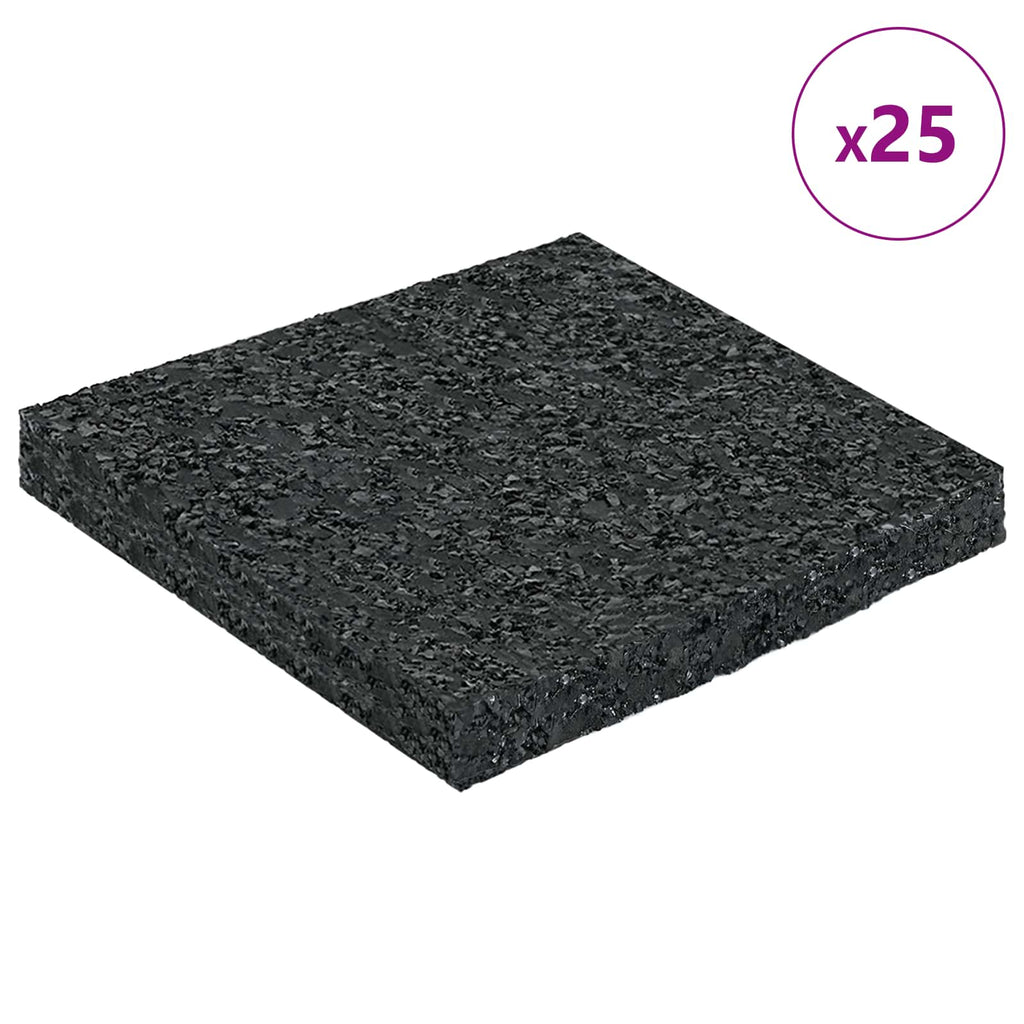 Vidaxl rubberen pad zwart rubber