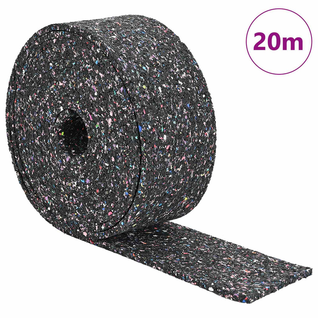 Vidaxl rubberen roller zwart 200 x 5 x 0,3 cm rubber