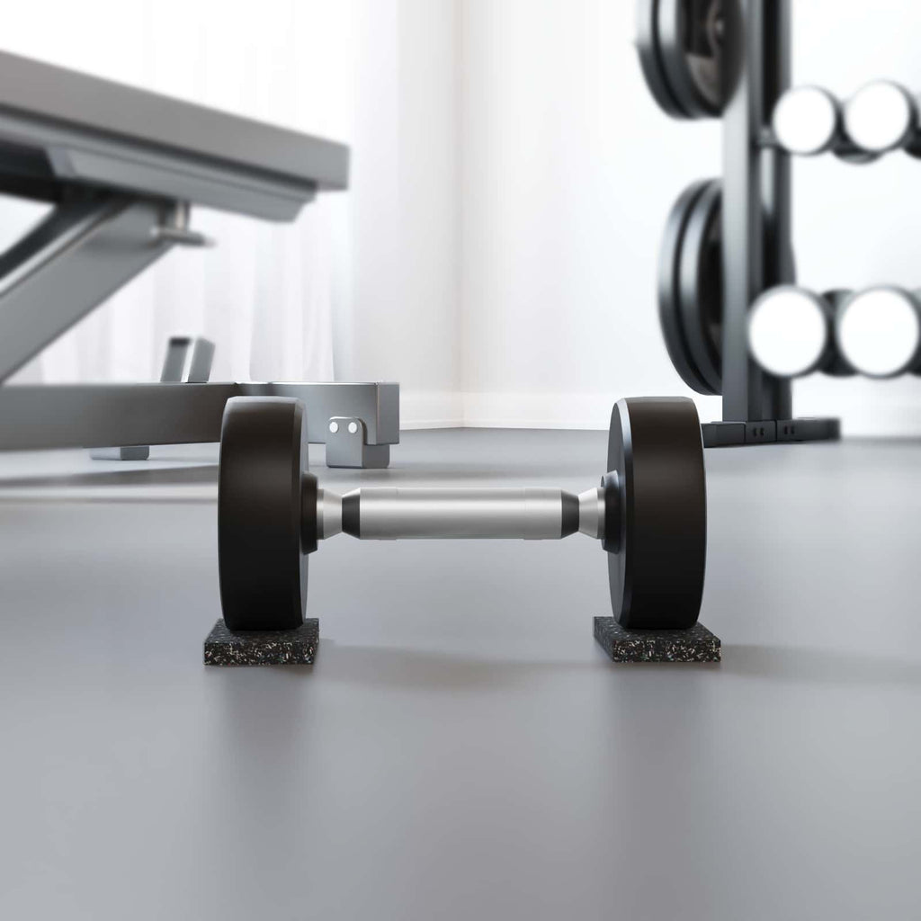 Vidaxl rubberen roller zwart rubber