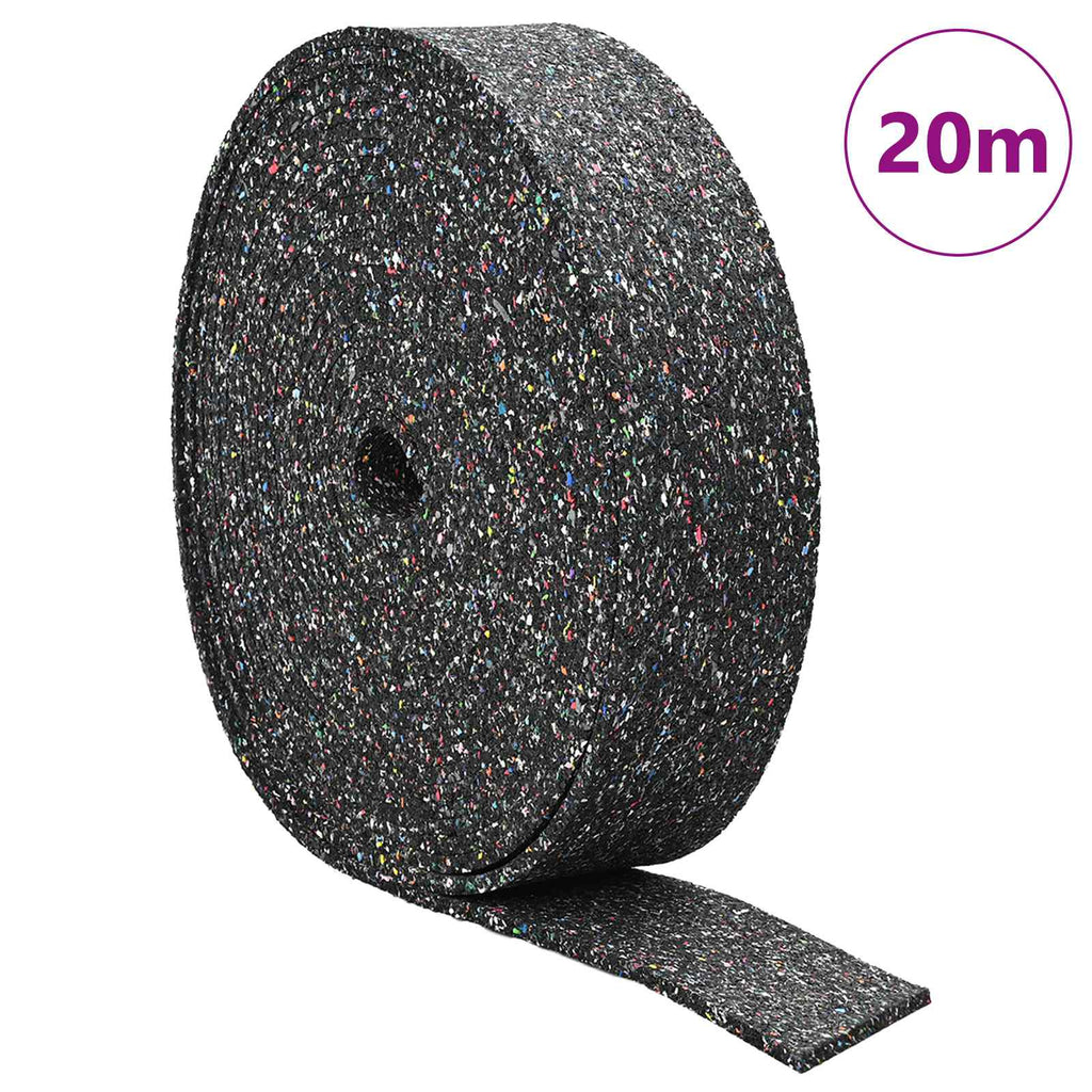 Vidaxl rubberen roller zwart 2000 x 10 x 0,6 cm rubber