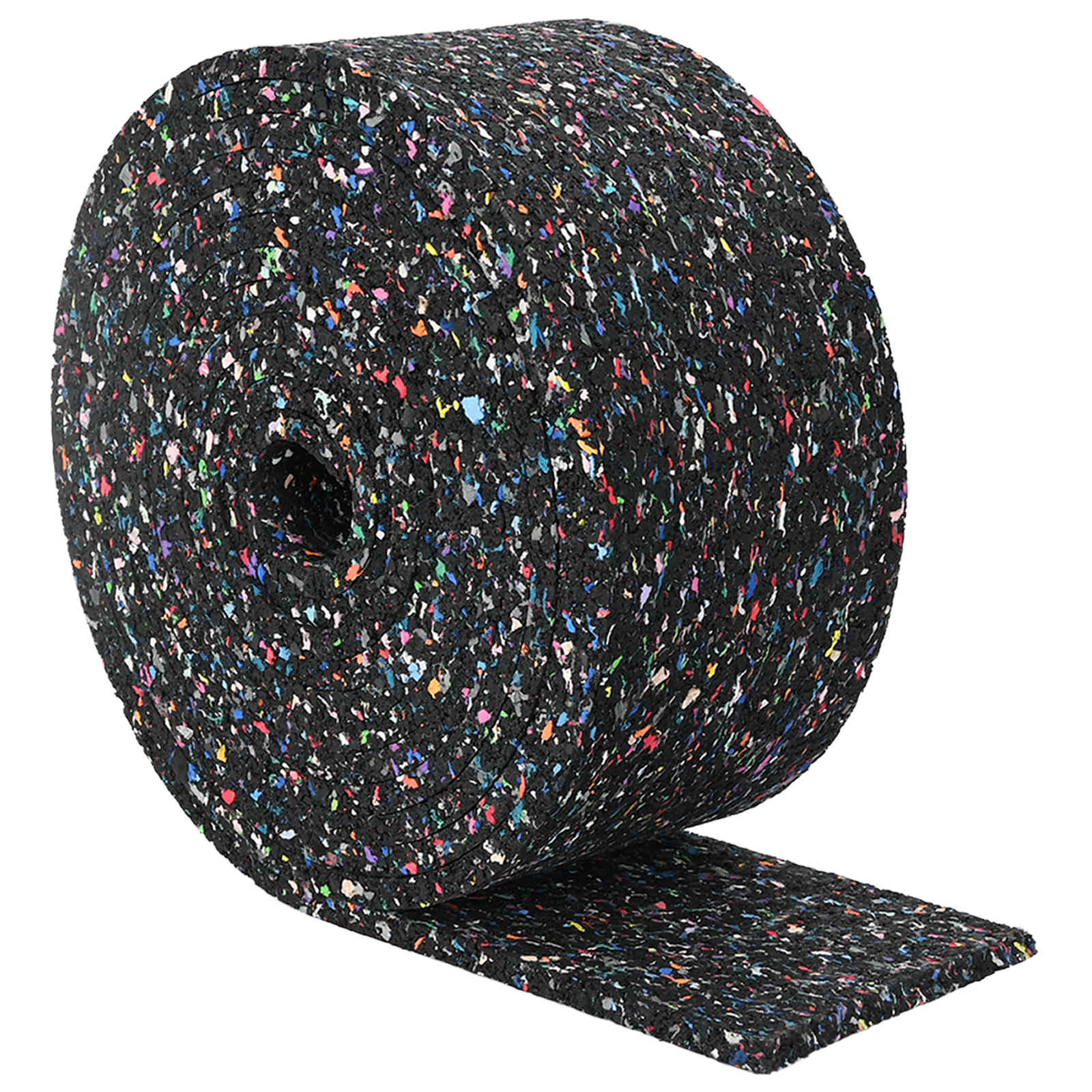 Vidaxl rubberen roller zwart 2000 x 10 x 0,8 cm rubber