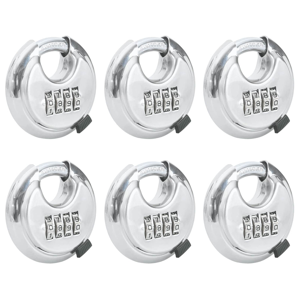 Vidaxl discusloten met sleutels 6 pcs zilver 7 x 2,3 x 7 cm
