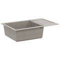 Vidaxl wasbak grijs 780 x 500 mm 80% kwarts en 20% hars