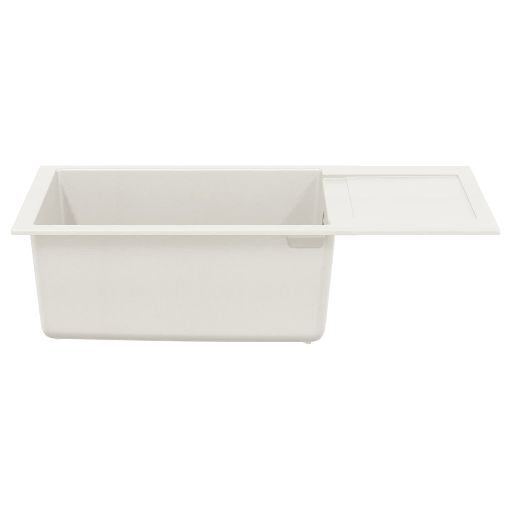 Vidaxl wasbak wit 780 x 500 mm 80% kwarts en 20% hars