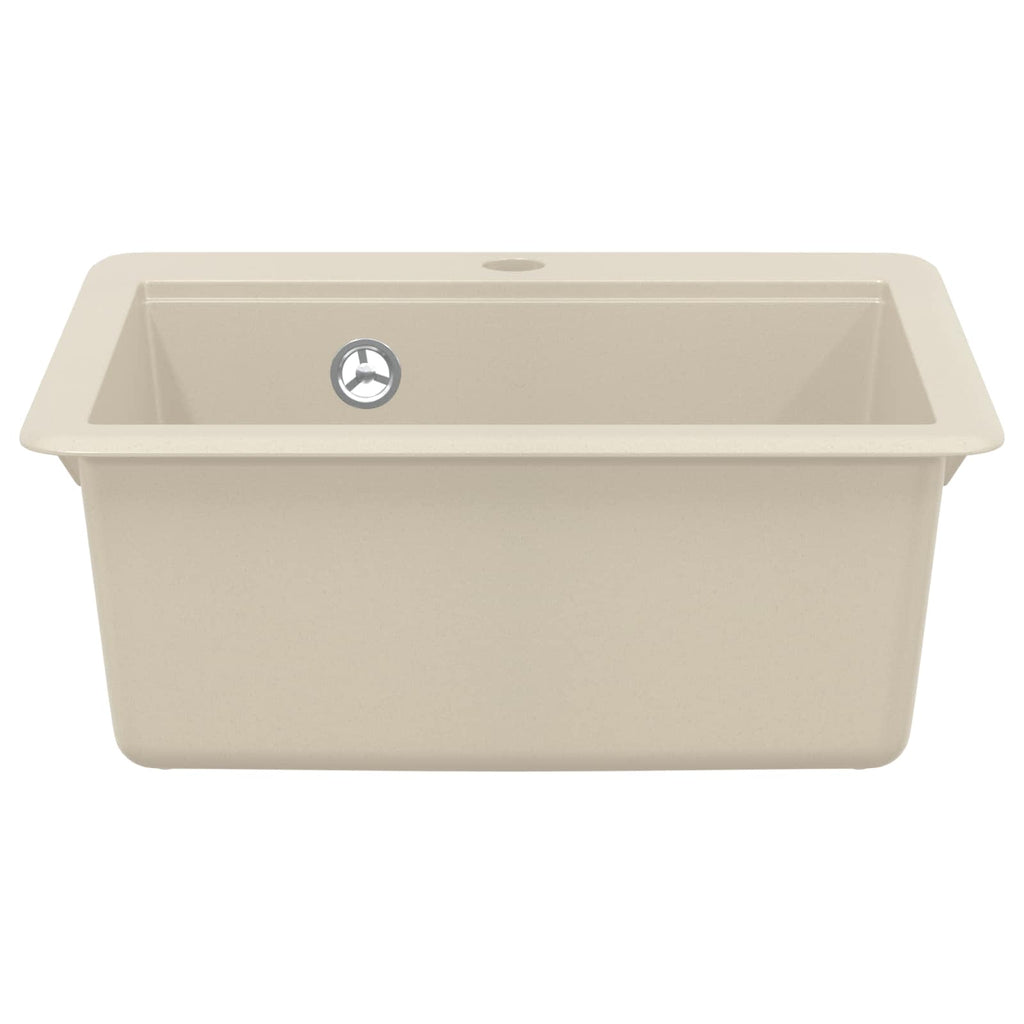 Vidaxl wasbak beige 470 x 440 mm graniet