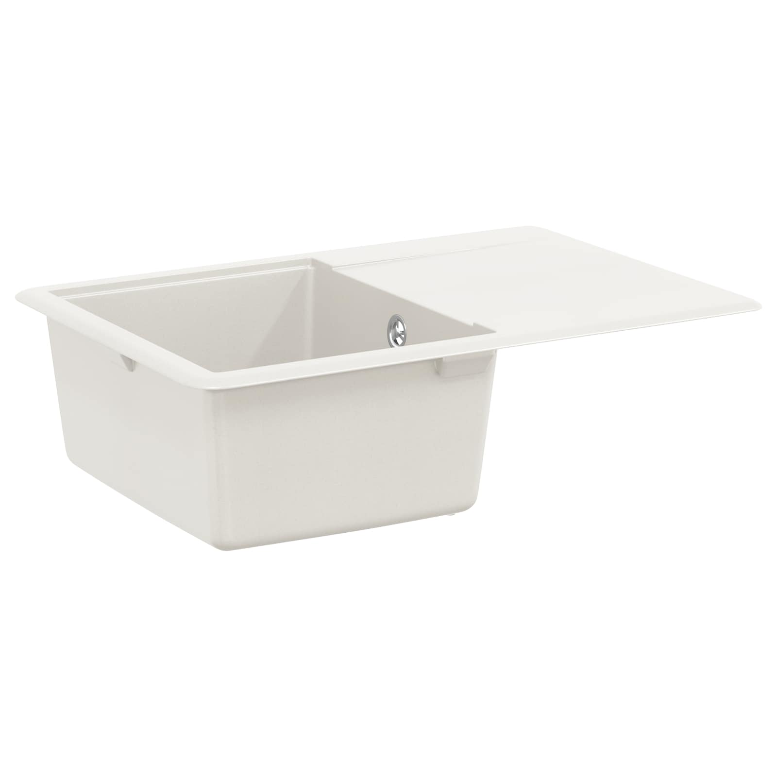Vidaxl wasbak wit 670 x 460 mm 80% kwarts en 20% hars