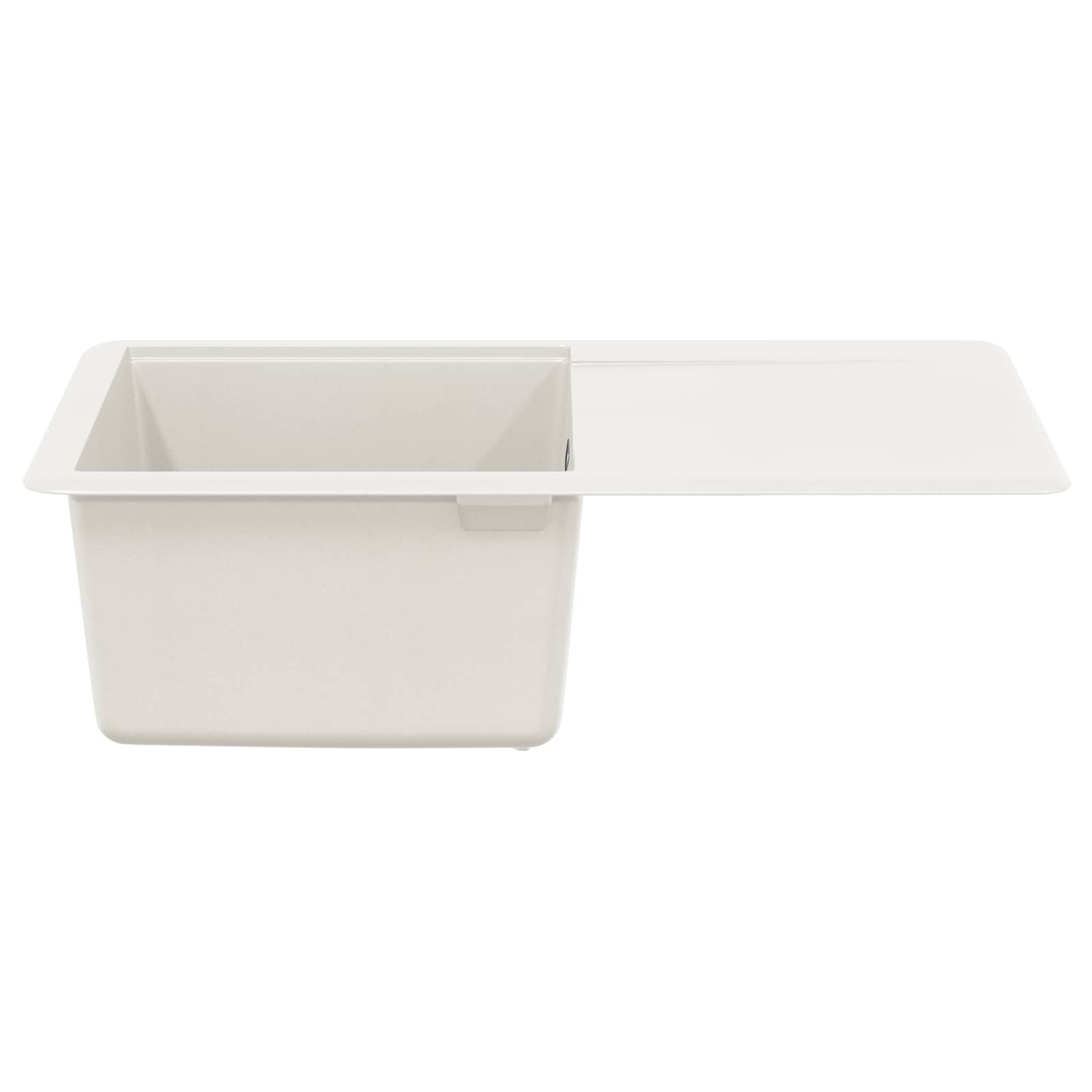 Vidaxl wasbak wit 670 x 460 mm 80% kwarts en 20% hars