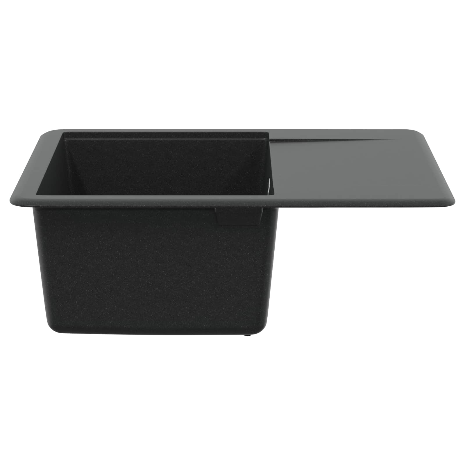 Vidaxl wasbak zwart 560 x 460 mm 80% kwarts en 20% hars