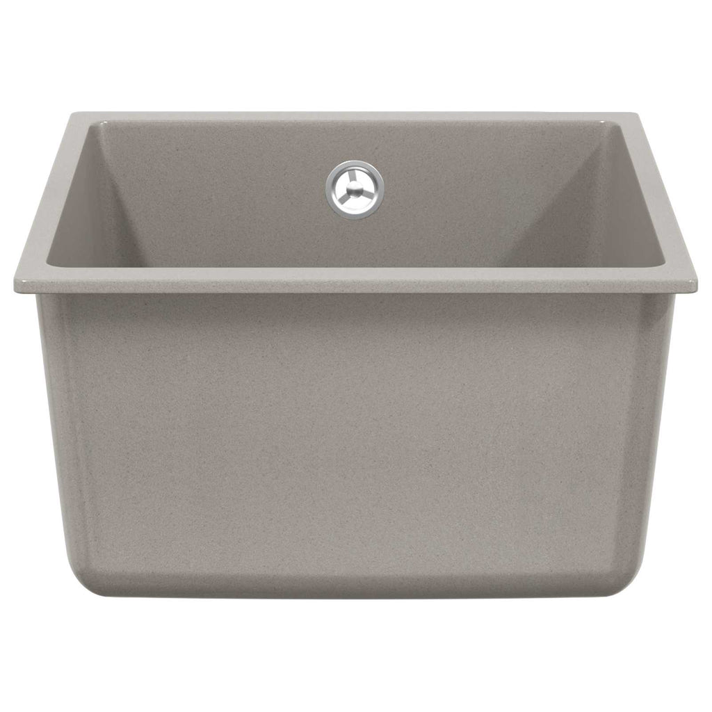 Vidaxl wasbak grijs 370 x 460 mm 80% kwarts en 20% hars
