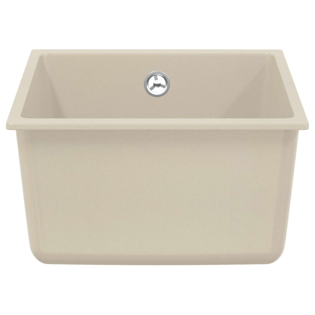 Vidaxl wasbak beige 370 x 460 mm 80% kwarts en 20% hars