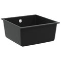 Vidaxl wasbak zwart 430 x 460 mm 80% kwarts en 20% hars