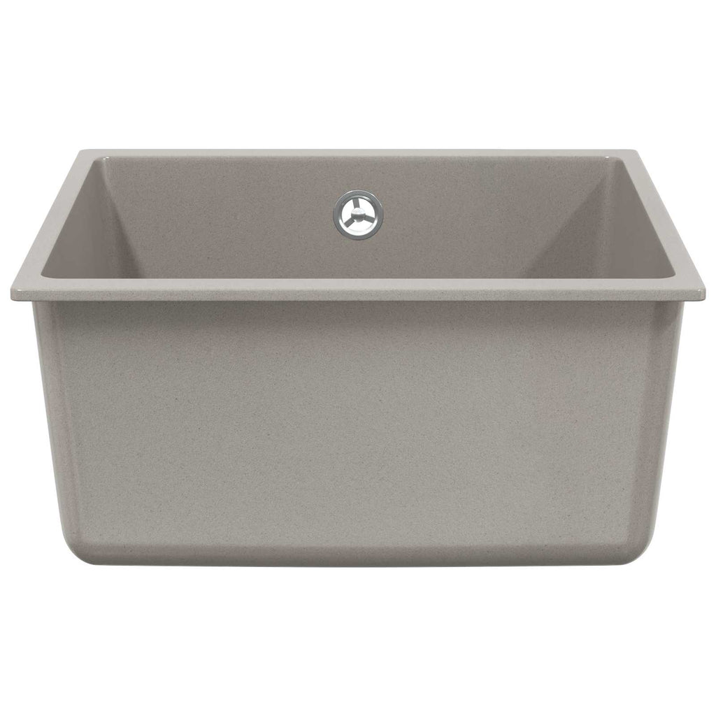 Vidaxl wasbak grijs 430 x 460 mm 80% kwarts en 20% hars
