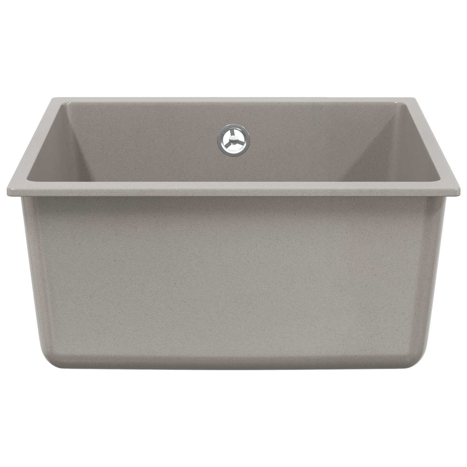 Vidaxl wasbak grijs 430 x 460 mm 80% kwarts en 20% hars