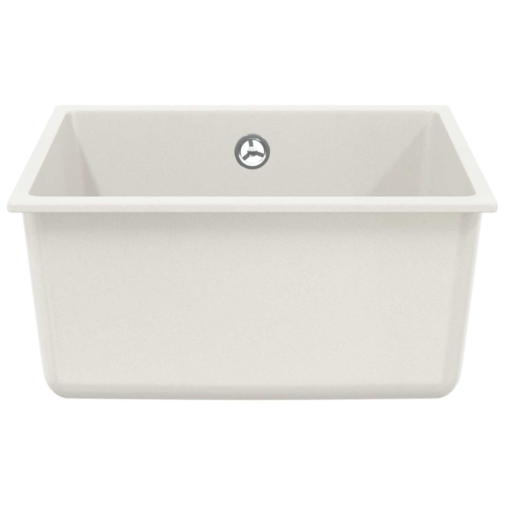 Vidaxl wasbak wit 430 x 460 mm 80% kwarts en 20% hars