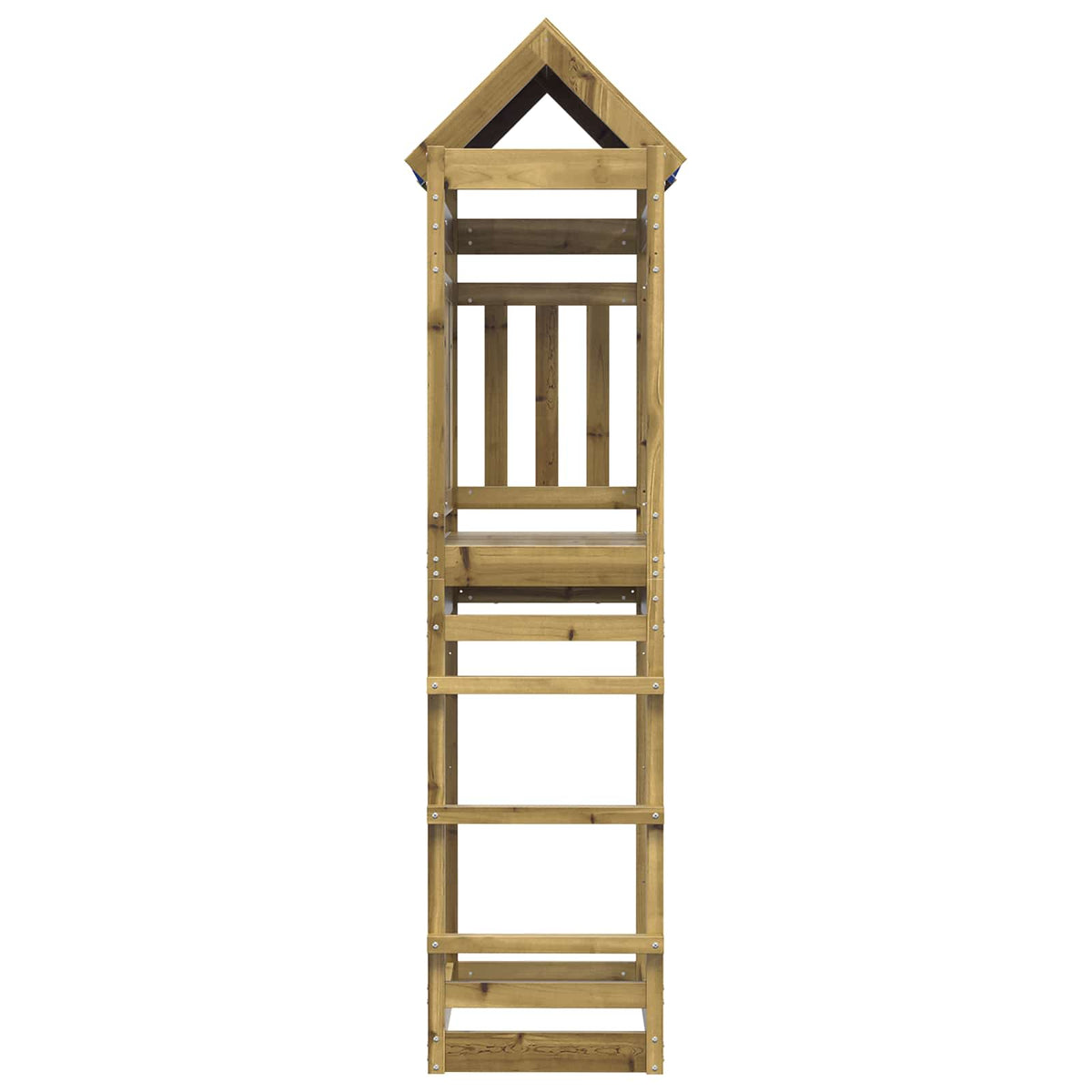 Vidaxl speeltoren bruin 85 x 52,5 x 239 cm massief geïmpregneerd hout