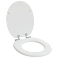 Vidaxl zachte sluit toiletbril wit 44 x 38 cm mdf-plaat