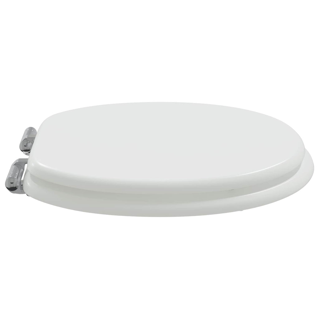 Vidaxl zachte sluit toiletbril wit 44 x 38 cm mdf-plaat