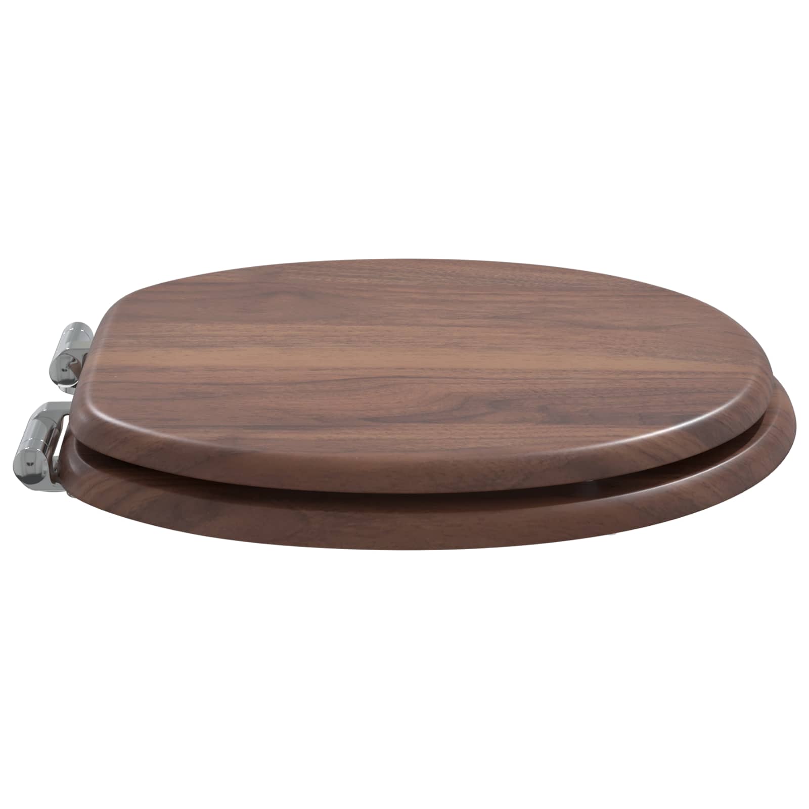 Vidaxl zachte sluit toiletbril bruin 44 x 38 cm mdf-plaat