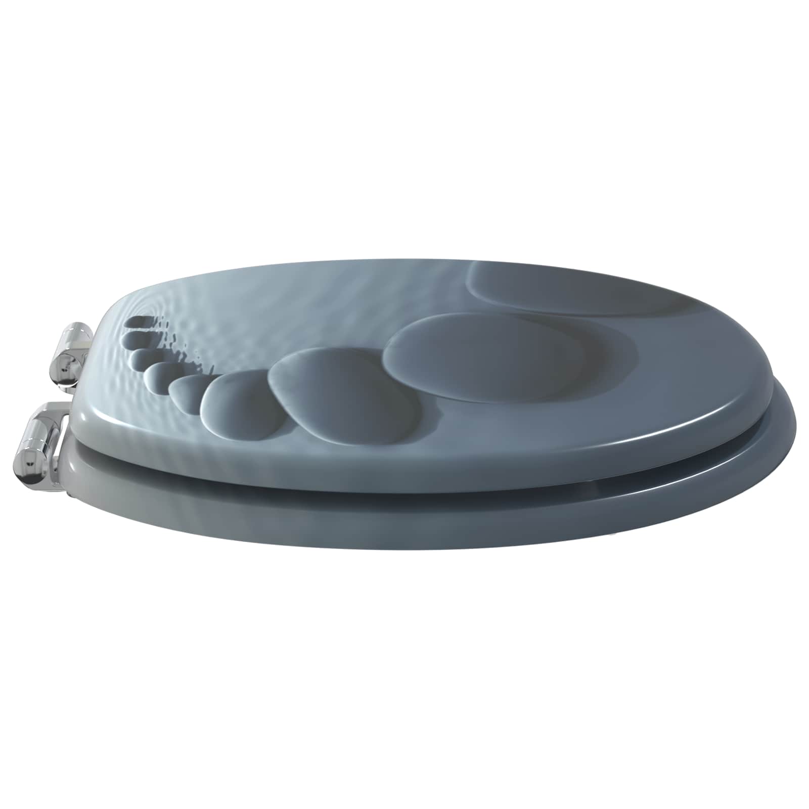 Vidaxl zachte sluit toiletbril grijs 44 x 38 cm mdf-plaat