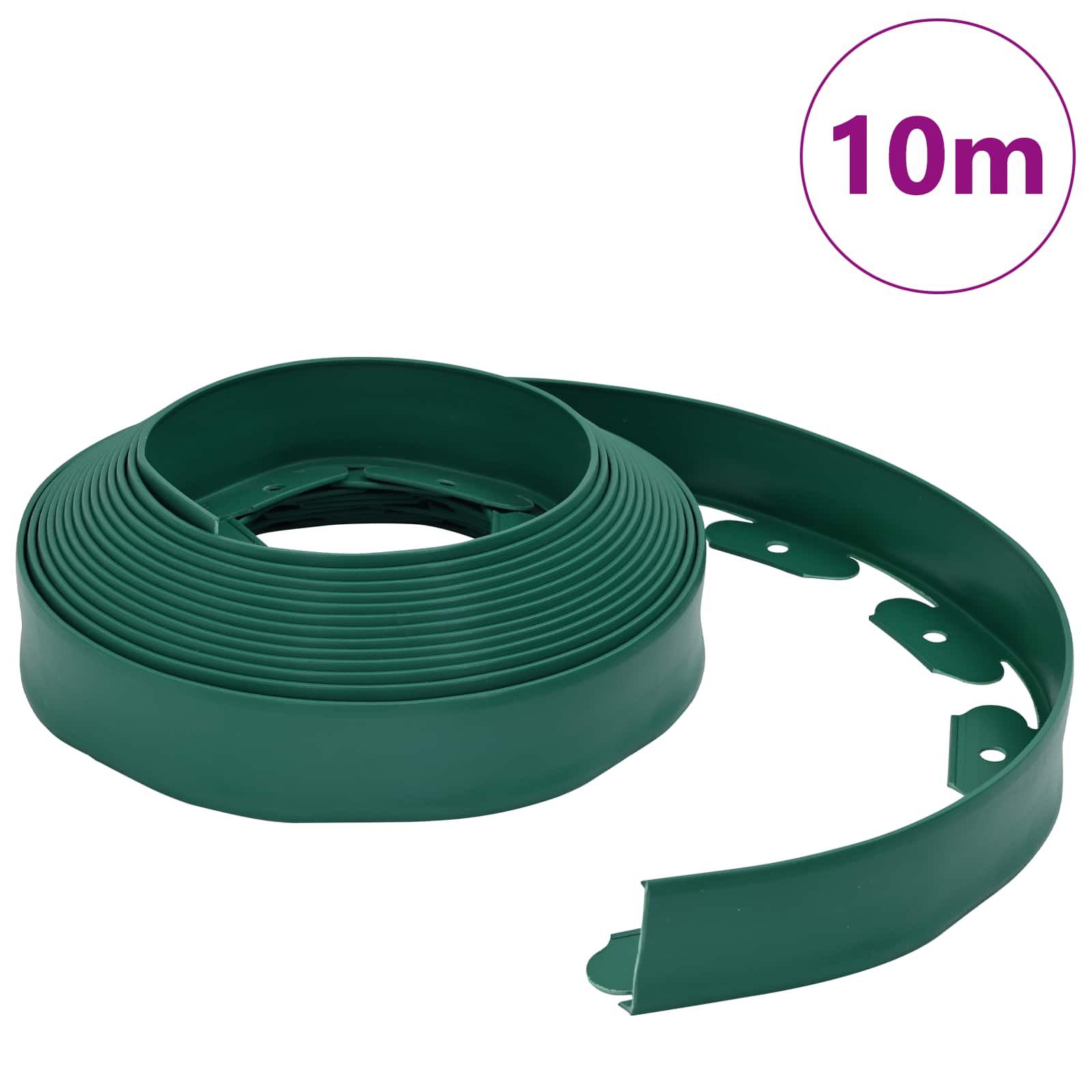 Vidaxl gazonranden groen 1000 x 4 x 5 cm kunststof