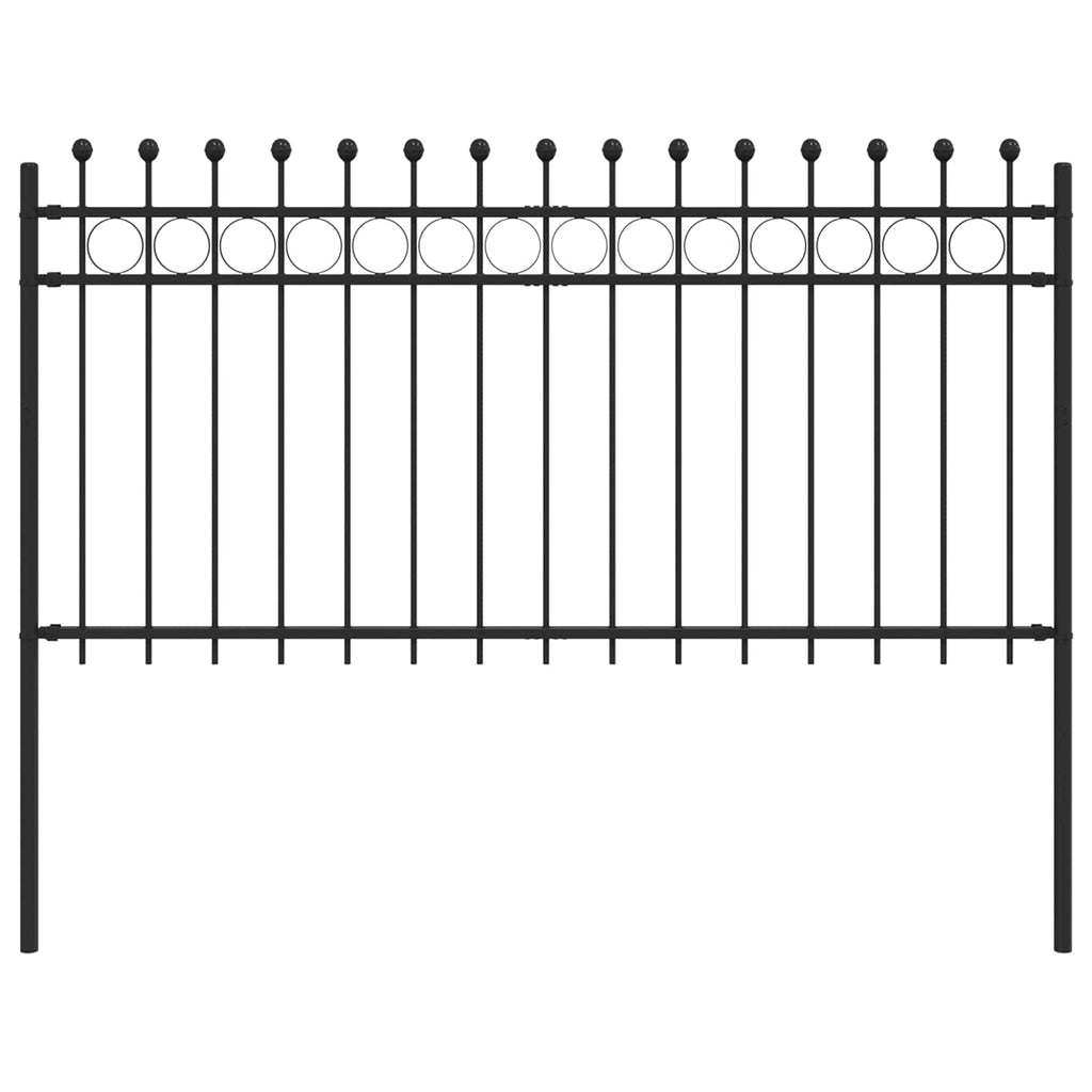 Vidaxl ringhek zwart 200 x 150 cm gepoedercoat staal