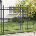 Vidaxl ringhek zwart 200 x 200 cm gepoedercoat staal