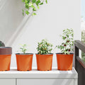 Vidaxl bloempot 200 pcs terracotta ø 15 x 13 cm kunststof