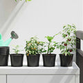 Vidaxl bloempot 50 pcs zwart ø 15 x 12.5 cm kunststof