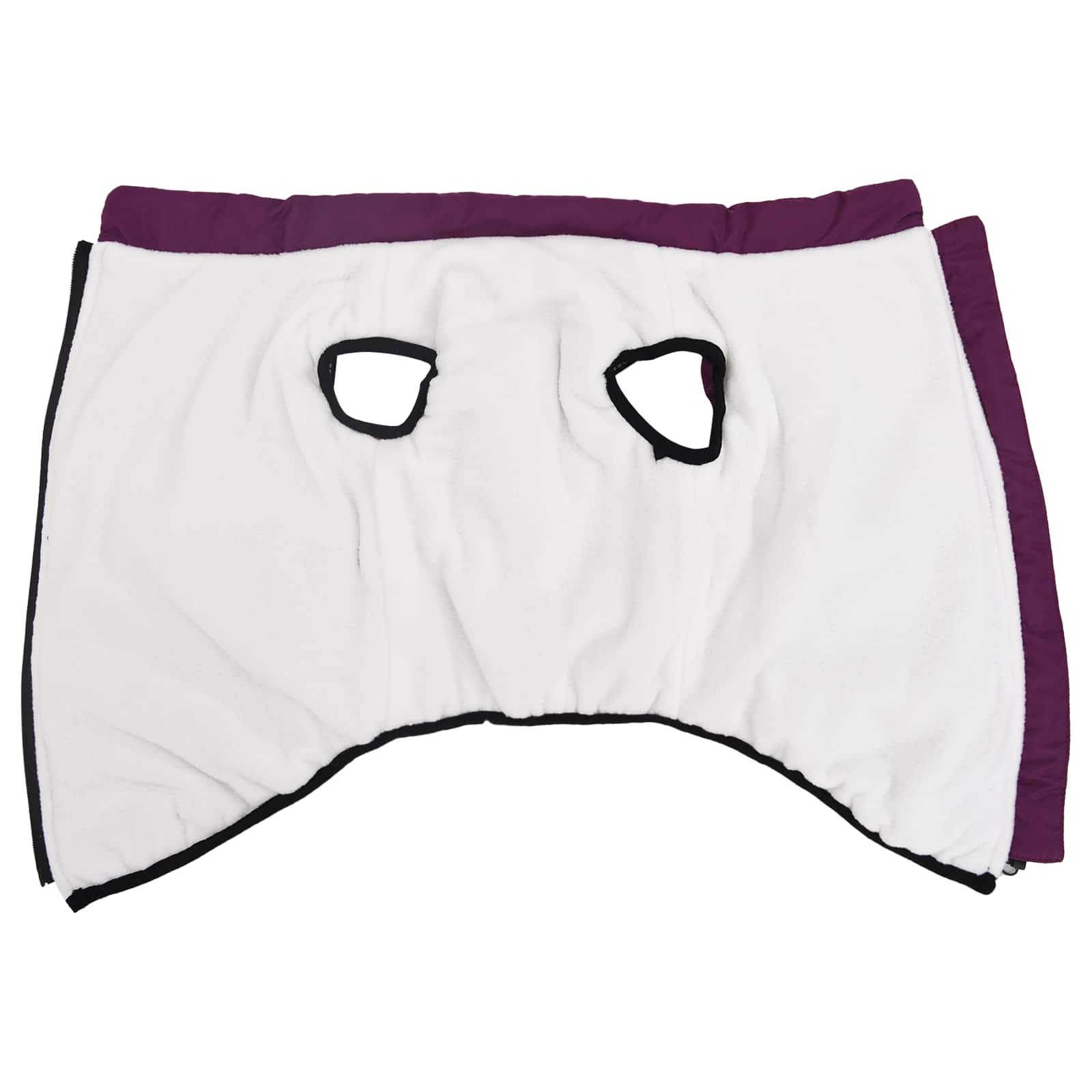 Vidaxl hondenjas met harnas paars 5xl fleece en polyester