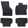 Vidaxl autobodemmat 4 pcs zwart geschikt voor audi a3 2012-2020 rubber