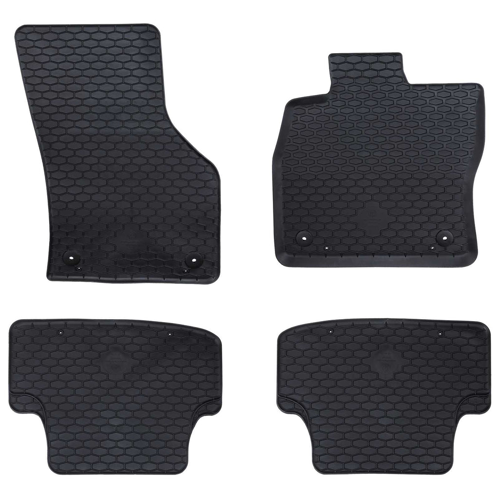 Vidaxl autobodemmat 4 st geschikt voor audi a3 2012-2020 rubber