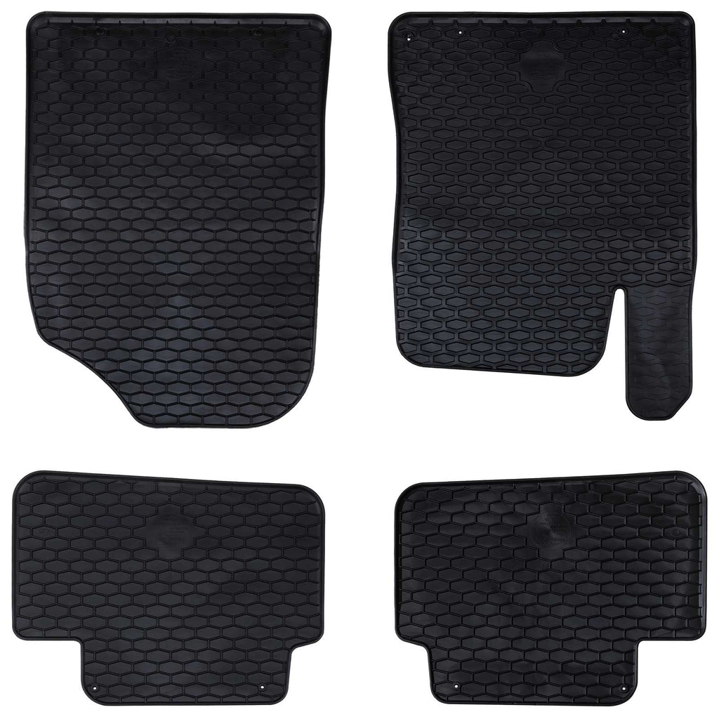 Vidaxl autobodemmat 4 pcs zwart tpe