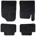 Vidaxl autobodemmat 4 pcs zwart tpe